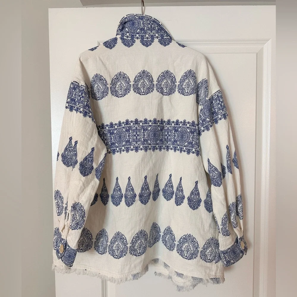 Vintage Patterned Spring Jacket - Picture 5 of 6